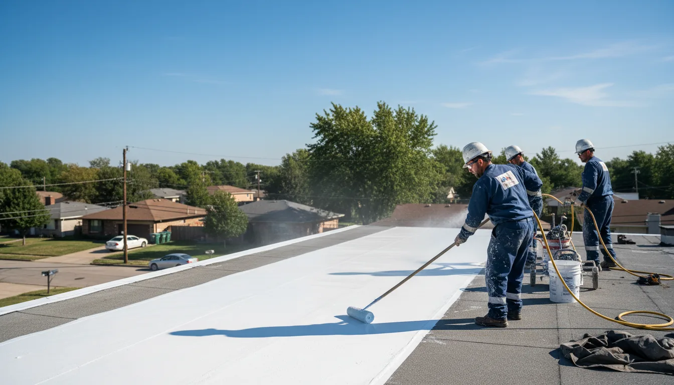 Commercial roof coating in Mottville, NY near me